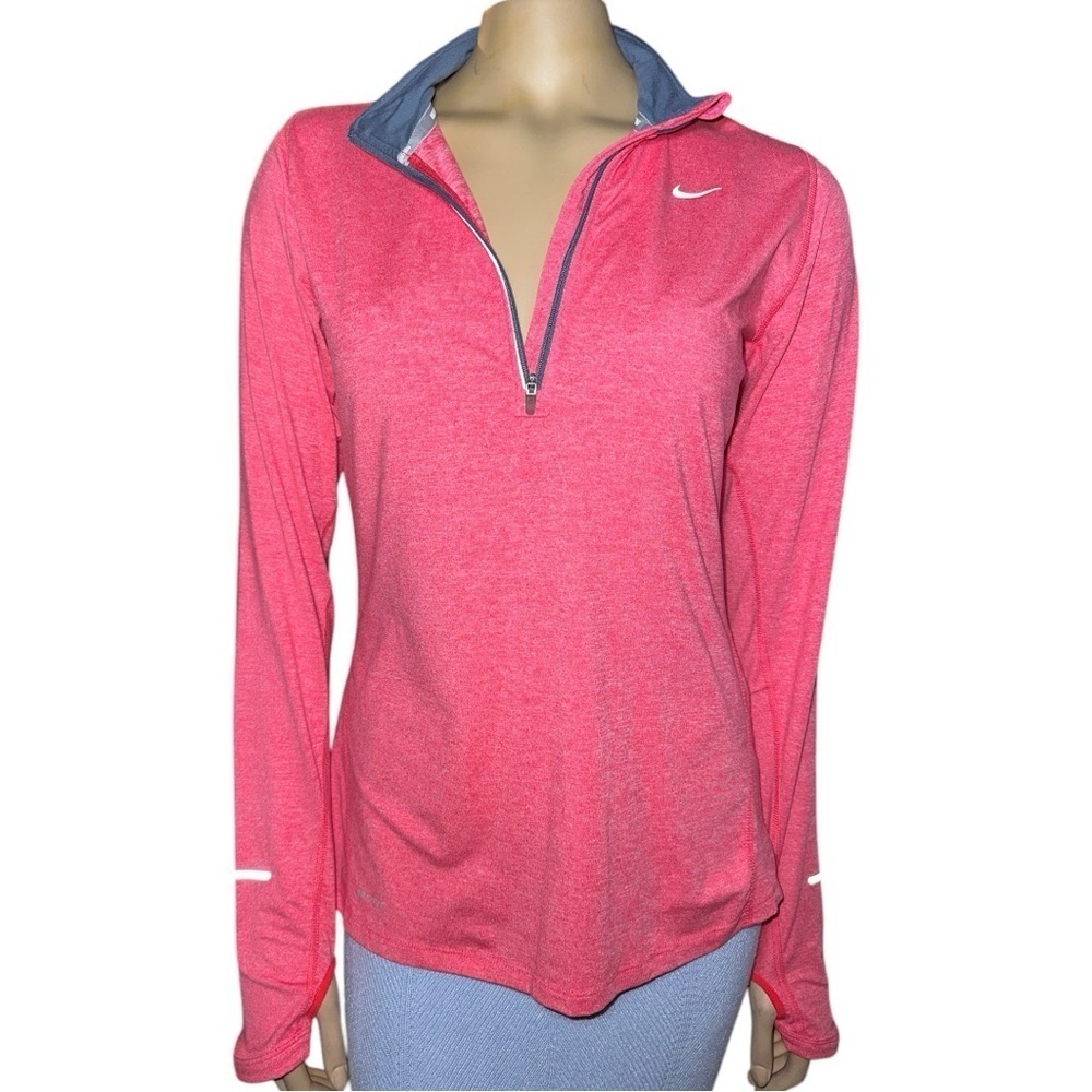 Nike Women's Swift Element UV 1/4-Zip long sleeve Running Top size S - Picture 6 of 13